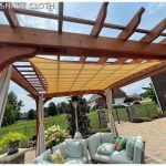 Toile d'ombrage de Jardin - Filet d'ombrage résistant avec œillets renforcés, piège d'ombrage pour Pare-Soleil de terrasse - 3/4 mètres Marron – Image 4