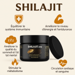 Premium Résine Shilajit pure de qualité supérieure riche en oligo-éléments pour le système immunitaire, 50 g de résine biologique pure de l'Himalaya - Best – Image 2