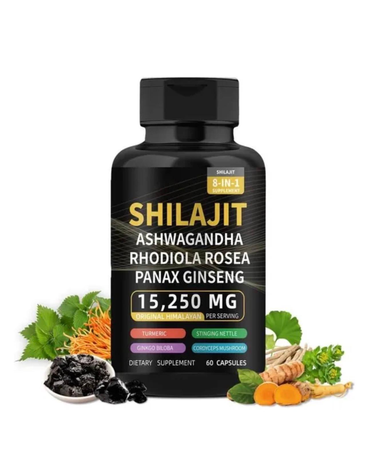 gvc.product.image_.1762193799580.da4b15a2-2068-4444-ba56-78df24e84ada.jpeg Shilajit Capsules Himalayan 8-en-1 Concentré Organique- 15250MG d'ingrédients actifs par portion - 60 Capsules – Image 1