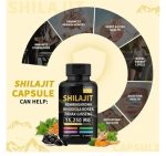 Shilajit Capsules Himalayan 8-en-1 Concentré Organique- 15250MG d'ingrédients actifs par portion - 60 Capsules – Image 2