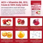 ArtoaLabs Gummies au Vinaigre de Cidre de Pomme 1500mg avec "La Mère" – Enrichies en Vitamines B6, B12, Folate et Iode – Soutien Perte de Poids, Digestion et Énergie – Sans OGM, Sans Gluten et Végan – 90 Gummies – Image 4