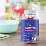 Gummies Probiotiques pour Enfants - 5 Milliards de CFU - Sans Sucre, Sans OGM - 60 Gummies Fraise