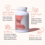 Acne Cleanse – Complément Peau Nette – 90 Capsules – Formule aux Extraits de Plantes (Hamamélis, Saule Blanc) et Vitamines A & C – Aide à Réduire l'Acné et les Imperfections – Cure de 3 mois – Image 4