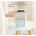 Mini Ventilateur / climatiseur portable - Humidificateur de bureau Purificateur 3 vitesses – Image 2