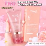 Masque de Nuit au Collagène TWG (75ml) – Soin Peel-Off Hydratant, Raffermissant et Anti-Âge pour un Teint Éclatant au Réveil – Image 6