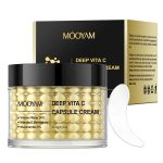 Crème de Nuit Illuminatrice MÔOYAM Deep Vita C – Gel Hydratant & Capsules de Vitamine C - 140g