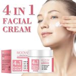Crème Visage MOOYAM 4-en-1 – Soin Anti-Âge Complet : Vitamine C (30%), Acide Hyaluronique, Niacinamide & Vitamine E – Hydratation Profonde, Anti-Rides et Éclat – 50g