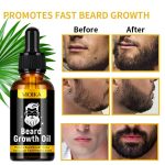 Huile de Croissance Barbe – Accélérateur de Pousse et Densité – Soin Nourrissant Naturel pour une Barbe Plus Épaisse, Longue et Saine – 30ml – Image 3