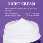 Crème de Nuit Régénérante aux Céramides et Niacinamide – Soin Réparateur Barrière Cutanée et Éclat – 50g – Image 2