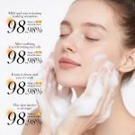 Nettoyant Visage à l'Extrait de Racine de Gingembre – Mousse Nettoyante Purifiante avec Brosse Intégrée – Anti-Excès de Sébum et Éclat – 120ml – Image 6