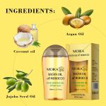 Huile d'Argan du Maroc – Soin Pénétrant Réparateur et Nourrissant – Pour Tous Types de Cheveux et Massage Corporel – 100ml – Image 3