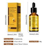 Huile à la Vitamine E Pure – Sérum Hydratant et clarifiant Visage, Corps, Cheveux et Ongles – Soin Anti-Âge, Réparateur –30ml – Image 6