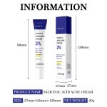 MÔOYAM Crème Anti-Acné à l'Acide Salicylique 2% – Soin Réparateur Ciblé : Contrôle de l'Excès de Sébum, Hydratation Profonde et Lissage de la Peau – 20g – Image 6