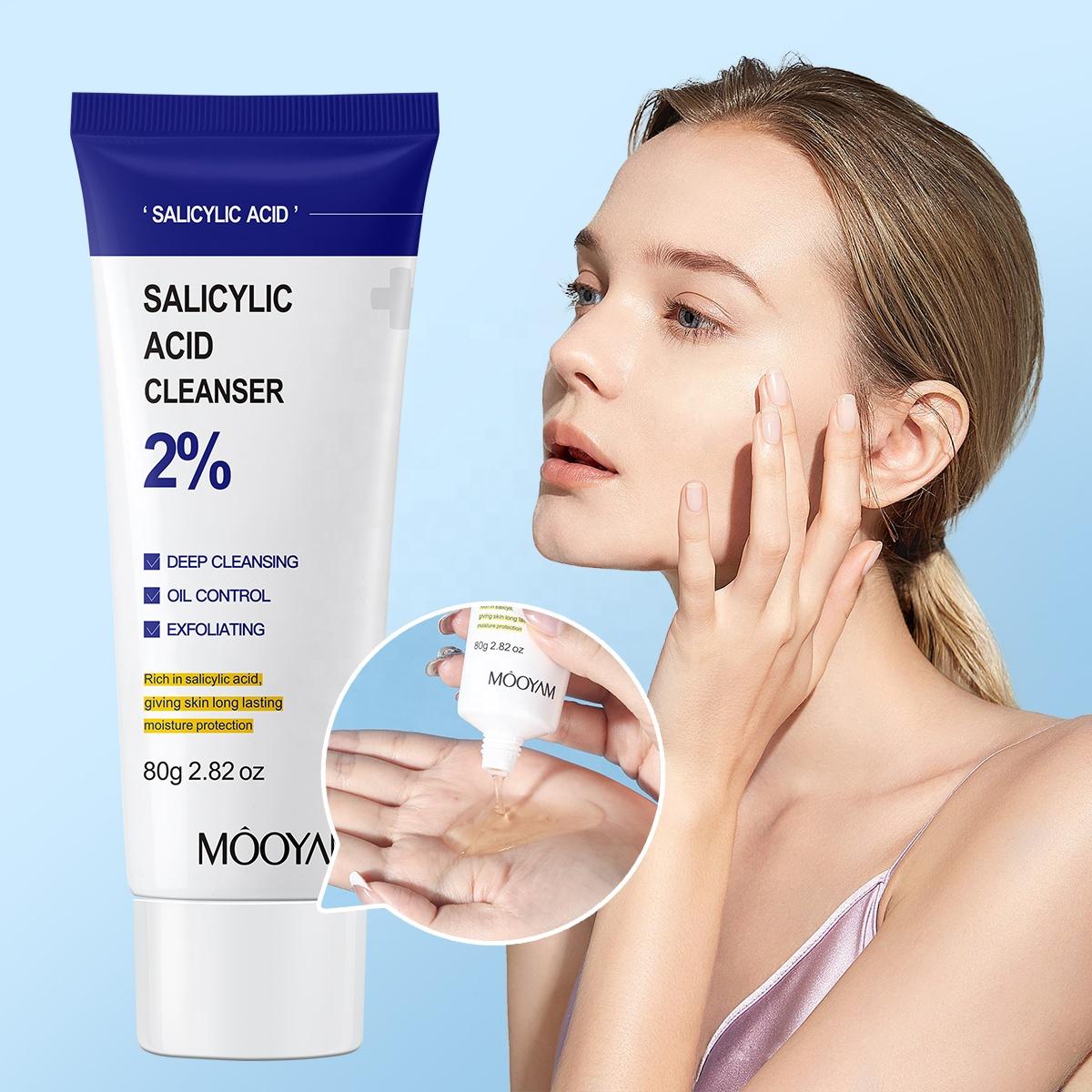 gvc.product.image_.1772478077403.cbc0e164-41b2-4d76-adf7-c98987ec71f3.jpeg MÔOYAM Nettoyant Visage à l'Acide Salicylique 2% – Gel Purifiant Anti-Imperfections : Contrôle du Sébum, Exfoliation Douce et Réduction des Points Noirs – 80g – Image 1