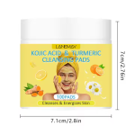 LANEMAY Disques Nettoyants Exfoliants à l'Acide Kojique et au Curcuma – Éclat Instantané, Anti-Imperfections et Anti-Âge – 100 Pièces – Image 2