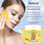 LANEMAY Disques Nettoyants Exfoliants à l'Acide Kojique et au Curcuma – Éclat Instantané, Anti-Imperfections et Anti-Âge – 100 Pièces – Image 4
