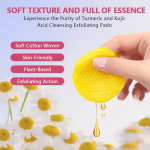 LANEMAY Disques Nettoyants Exfoliants à l'Acide Kojique et au Curcuma – Éclat Instantané, Anti-Imperfections et Anti-Âge – 100 Pièces – Image 6