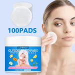 LANEMAY Disques à l'Acide Glycolique et Vitamines B3, B5, C & E – Exfoliation Douce, Anti-Âge et Éclat – 100 Pièces