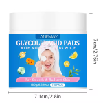 LANEMAY Disques à l'Acide Glycolique et Vitamines B3, B5, C & E – Exfoliation Douce, Anti-Âge et Éclat – 100 Pièces – Image 3