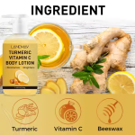 Lait Corporel au Curcuma et à la Vitamine C – Hydratant, Illuminateur et Nourrissant – Absorption Rapide – 200g – Image 3