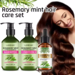 Kit de Soin Capillaire LANEMAY Rosemary Mint (3-en-1) – Shampoing, Après-Shampoing et Huile Essentielle au Romarin et Menthe – Fortifiant, Hydratant et Stimulant pour la Repousse – Infusé à la Biotine et Kératine – Image 2