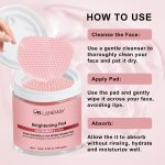 LANEMAY Brightening Pads (100 pcs) – Disques clarifiants Niacinamide 5% et Acide Tranexamique (TXA) – Anti-Taches, Hydratant et Lissant – Soin Visage Illuminateur à l'Acide Hyaluronique et Centella Asiatica – Image 5
