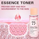 Lotion Tonique LANEMAY Peach 77+ & Niacinamide – Essence Illuminatrice pour Teint Terne et Irrégulier – Hydratation Profonde & Éclat (100ml) – Image 4