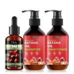 Kit Capillaire Miracle LANEMAY à l'Huile de Batana – Trio Shampoing, Après-Shampoing & Huile Essentielle – Réparation Intense, Anti-Frisottis & Croissance – Enrichi au Romarin et à la Menthe