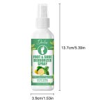 Spray Désodorisant Danliss pour Pieds et Chaussures – Soin Apaisant au Citron et à la Menthe poivrée (100 ml) – Image 5