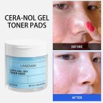 LANEMAY Cera-Nol Gel Toner Pads – 100 Disques Hydratants & Apaisants aux Céramides et Acide Hyaluronique