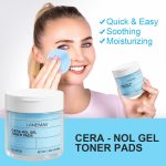 LANEMAY Cera-Nol Gel Toner Pads – 100 Disques Hydratants & Apaisants aux Céramides et Acide Hyaluronique – Image 2