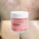 LANEMAY Collagen Gel Toner Pads – 100 Disques Tonifiants aux Peptides de Collagène & Ferments Galactomyces