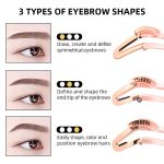 Pochoir à Sourcils Ajustable ALIVER – Outil de Maquillage Professionnel pour un Tracé Symétrique et Parfait – Design Pliable et Ergonomique – Image 2