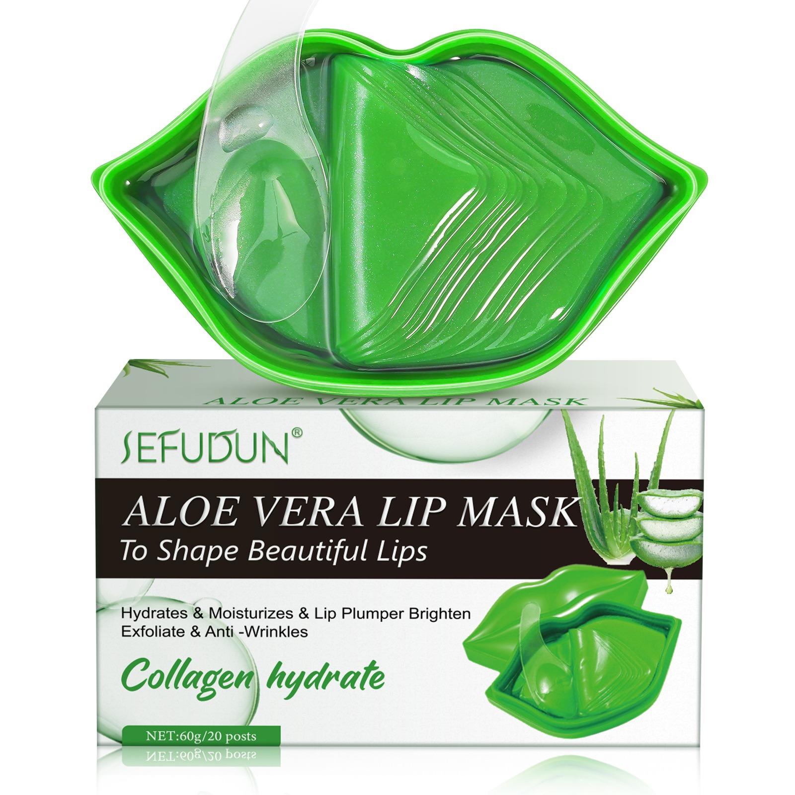 gvc.product.image_.1773426177711.b3fb4299-2fa5-4ad4-9d58-3e71591804b6.jpeg Sefudun - Masque à Lèvres à l'Aloe Vera et au Collagène (Boîte de 20 patchs) – Image 1