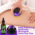 Balle de massage manuel ALIVER – Applicateur rotatif pour huile de soin et soulagement musculaire, corps et visage