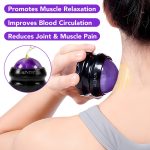 Balle de massage manuel ALIVER – Applicateur rotatif pour huile de soin et soulagement musculaire, corps et visage – Image 3