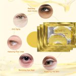 LIVER Masques Contour des Yeux au Collagène et Poudre d'Or – Soin Anti-Âge, Anti-Cernes et Anti-Poches (Pack de 10) – Image 3