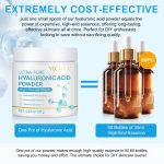 Poudre d'Acide Hyaluronique Ultra-Pure (120g) – Hydratation Intense & Technologie Bimoléculaire – Pour Sérums DIY, Crèmes et Soins du Corps - YC – Image 6