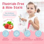 Dentifrice pour Bébé ATOANY – Sans Fluor, Comestible & Goût Fraise, Soin Doux pour Dents de Lait (60g) – Image 5