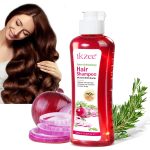 Shampoing ikzee à l'Oignon et au Romarin – Enrichi à la Biotine – Soin fortifiant contre la chute et pour la pousse des cheveux (250 ml)