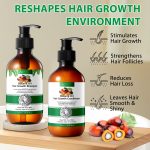 Set Duo ALIVER Huile de Batana – Shampooing & Après-shampooing pour la Croissance des Cheveux – Nourrissant, Anti-Chute & Fortifiant – 2 x 300 ml – Image 6
