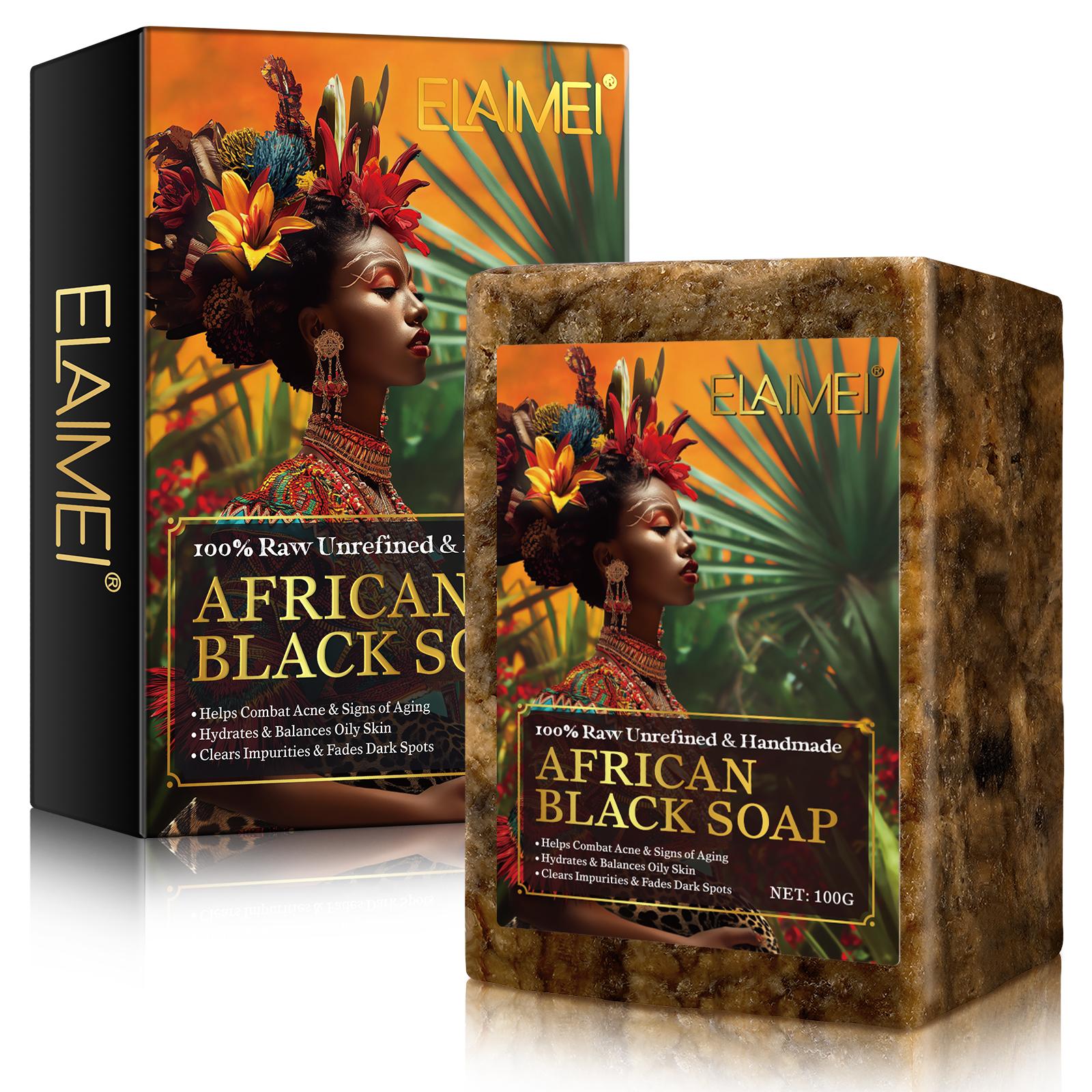 gvc.product.image_.1773582279878.7b9e3f97-3725-4f38-b634-333044318ee2.jpeg Savon Noir Africain Elaimei – Soin Purifiant & Anti-Imperfections, 100% Naturel & Artisanal (100g) – Image 1