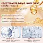 Crème Liftante et Raffermissante Cou et Décolleté ikzee (120g) – Avec Applicateur Roller Massant Double – Formule AH-8 (Hexapeptide-8) Anti-Rides et Anti-Relâchement – Image 3