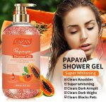 UAZAN - Gel Douche Clarifiant au Papaya (500ml) - Enrichi aux Papaye – Image 3