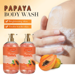 UAZAN - Gel Douche Clarifiant au Papaya (500ml) - Enrichi aux Papaye – Image 5