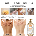 Gel Douche Gommage UAZAN au Lait de Chèvre – Éclat, Hydratation et Exfoliation (500ml) – Image 3