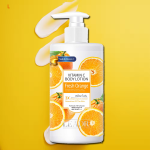 Lait Corporel Clarifiant à la Vitamine C & Orange Fraîche – Hydratation Intense et Protection SPF 50