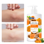 Lotion Corporelle Clarifiant au Curcuma et Acide Kojique (300ml) – Anti-Taches, Hydratation Intense et Protection SPF 50 – Pour une Peau Lisse et Éclatante – Image 5