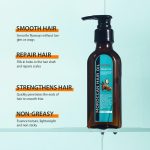 Huile de Soin Capillaire au Maroc MOIKA - Élixir d'Argan, Beurre de Karité et Huile d'Olive - Réparateur Anti-Frisottis, Hydratation Intense et Brillance - Multi-usage Cheveux, Peau et Barbe - 100ml – Image 4