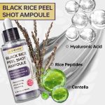 LANEMAY Ampoule Black Rice Peel Shot (100ml) – Sérum Exfoliant Doux aux Peptides de Riz et Centella – Hydratant, Lissant & Anti-Pores – Pour Tous Types de Peaux – Image 6